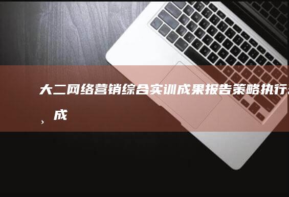 大二网络营销综合实训成果报告：策略、执行与成效分析